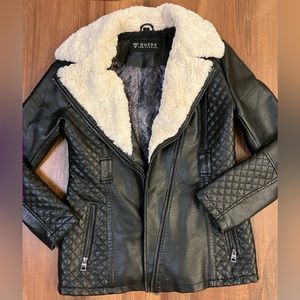 Women’s Size Medium Guess Winter Coat with Fake Fur